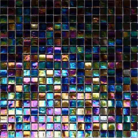 Deep Pearl Squares Glass Tile