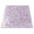 Pearlescent Sheer Pink and Purple Glass Pool Tile | Tile Club
