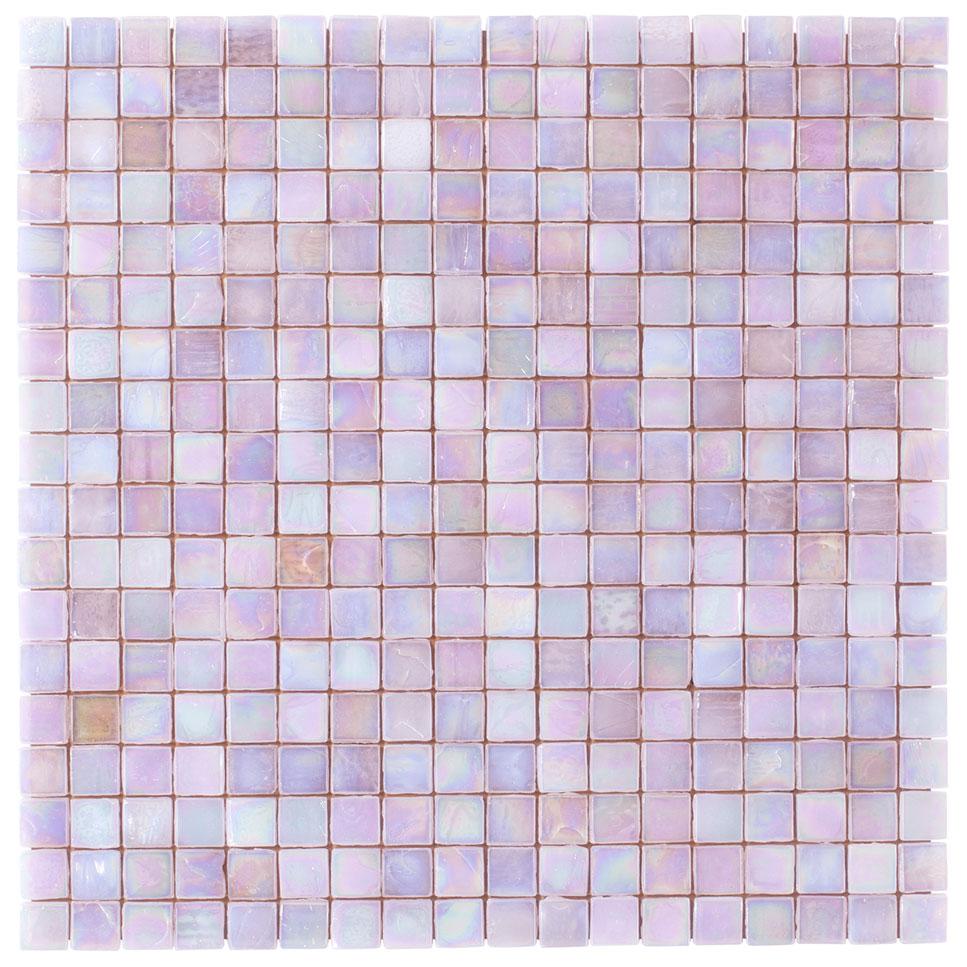 Pearlescent Sheer Pink and Purple Glass Pool Tile | Tile Club