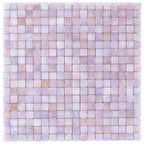 Pearlescent Sheer Pink and Purple Glass Pool Tile | Tile Club
