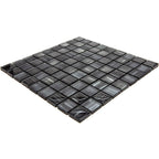 Ash Foil Glossy And Frosted Square Mosaic Tile | Tile Club