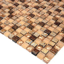 Eclectic Gold Micro Square Mosaic Tile | Tile Club