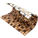 Eclectic Gold Micro Square Mosaic Tile | Tile Club