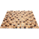 Eclectic Gold Micro Square Mosaic Tile | Tile Club