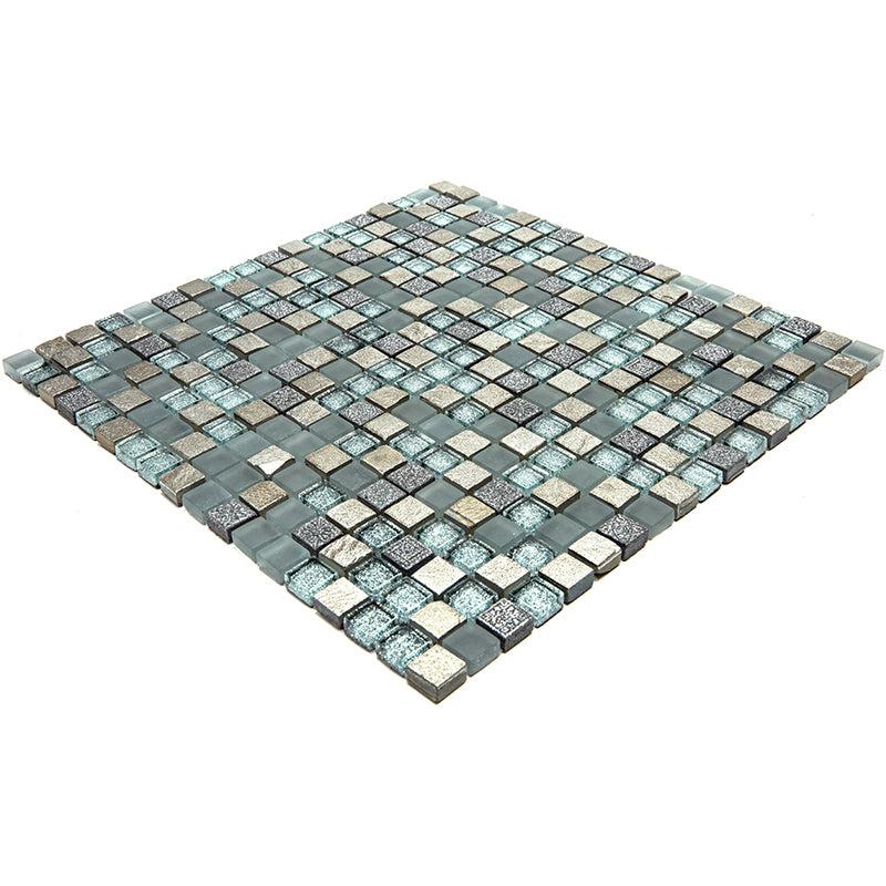 Eclectic Quartz Micro Square Mosaic Tile | Tile Club