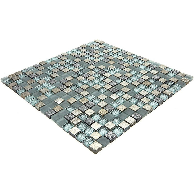 Eclectic Quartz Micro Square Mosaic Tile | Tile Club