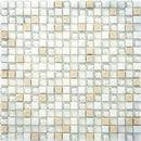 Eclectic White Micro Square Mosaic Tile