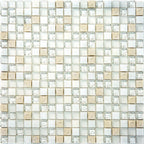 Eclectic White Micro Square Mosaic Tile