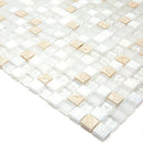 Eclectic White Micro Square Mosaic Tile | Tile Club