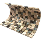 Eclectic Travertine Square Mosaic Tile | Tile Club