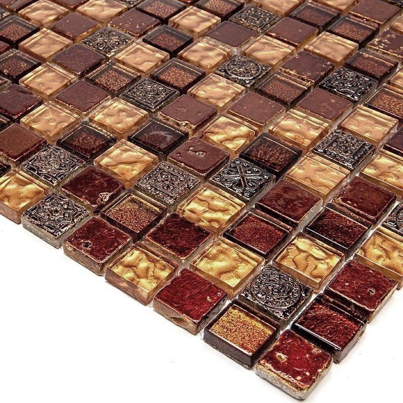 Eclectic Firehouse Square Mosaic Tile