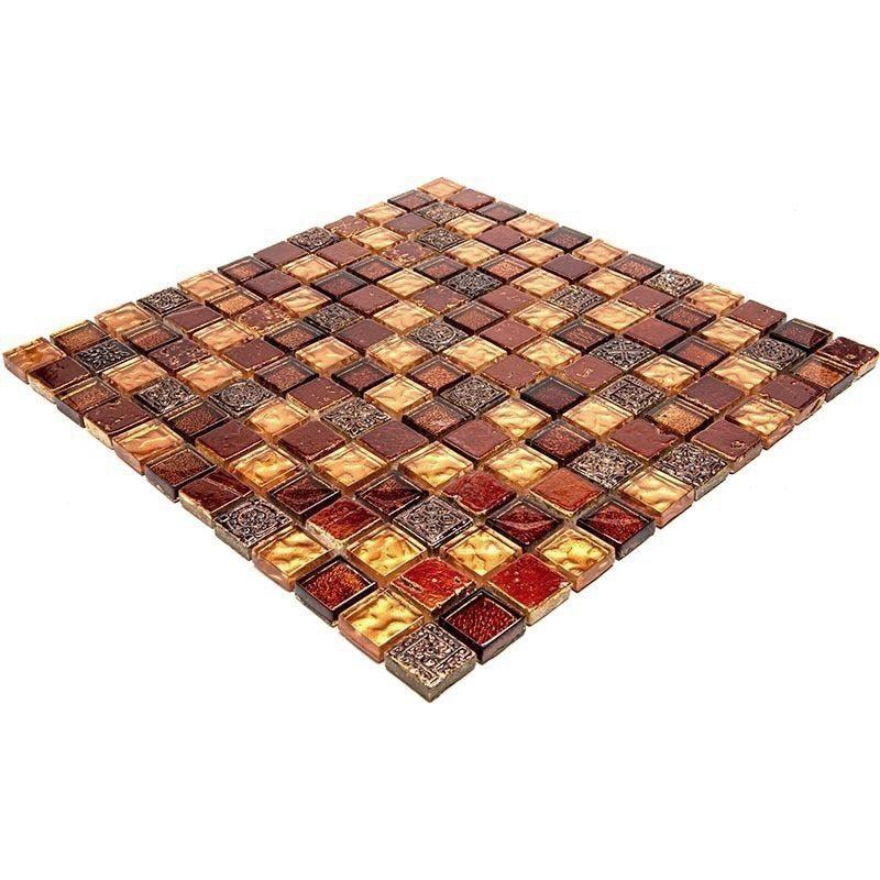 Eclectic Firehouse Square Mosaic Tile | Tile Club