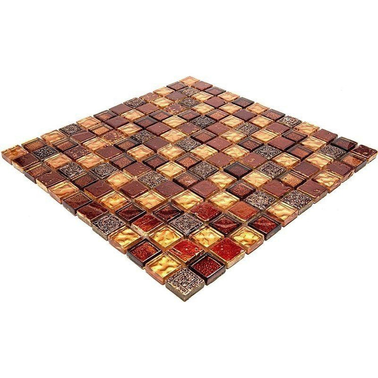 Eclectic Firehouse Square Mosaic Tile | Tile Club