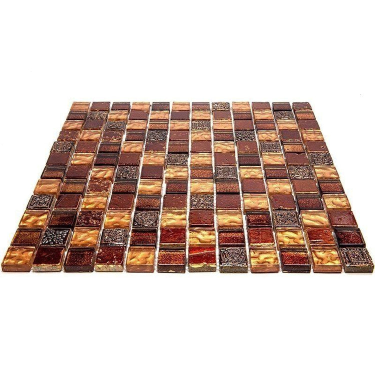 Eclectic Firehouse Square Mosaic Tile | Tile Club