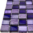 Eclectic Purple Square Mosaic Tile | Tile Club