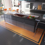 Orange Buttons Porcelain Penny Round Tile | Tile Club