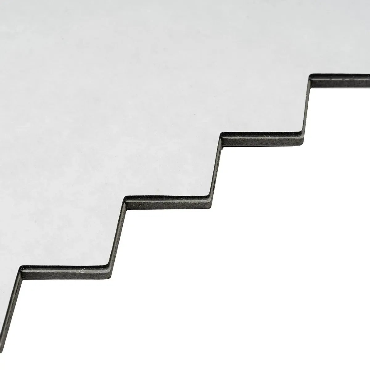 Silver, Grey and Black Picket Peel and Stick Tile | Tile Club