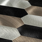 Silver, Grey and Black Picket Peel and Stick Tile | Tile Club