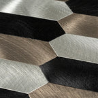 Silver, Grey and Black Picket Peel and Stick Tile | Tile Club