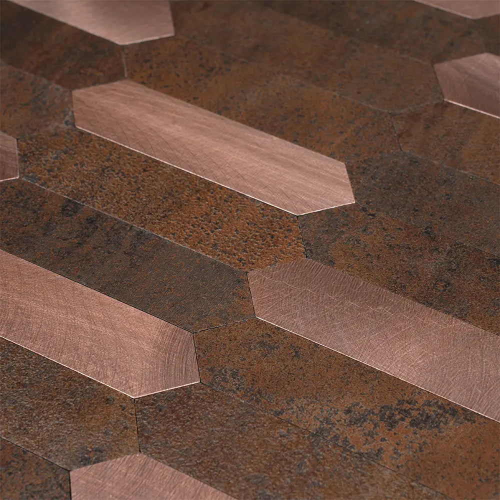 Copper Look Picket Peel and Stick Tile | Tile Club