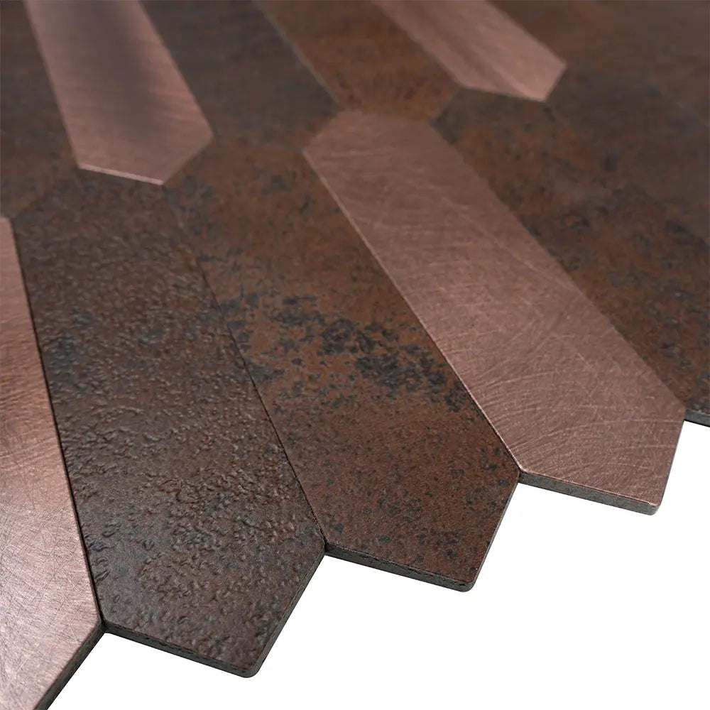Copper Look Picket Peel and Stick Tile | Tile Club