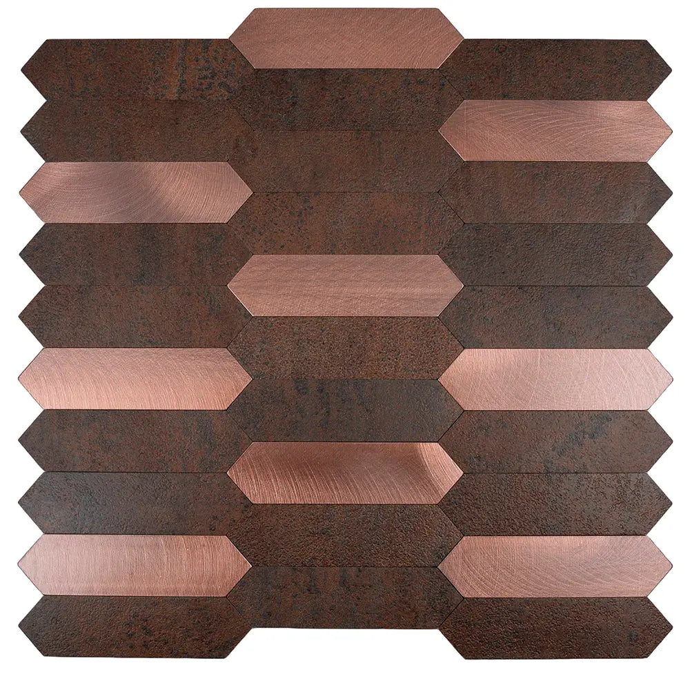 Copper Look Picket Peel and Stick Tile | Tile Club