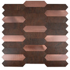 Copper Look Picket Peel and Stick Tile | Tile Club