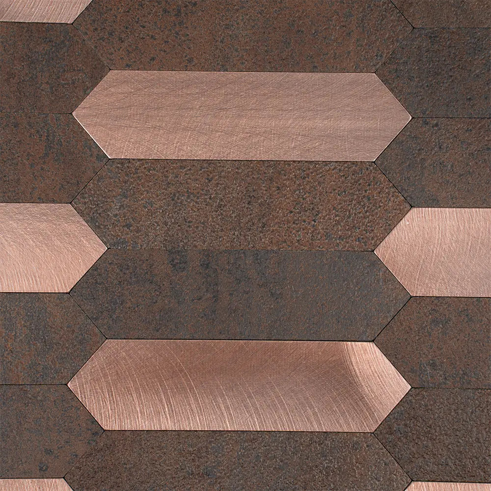 Copper Look Picket Peel and Stick Tile | Tile Club