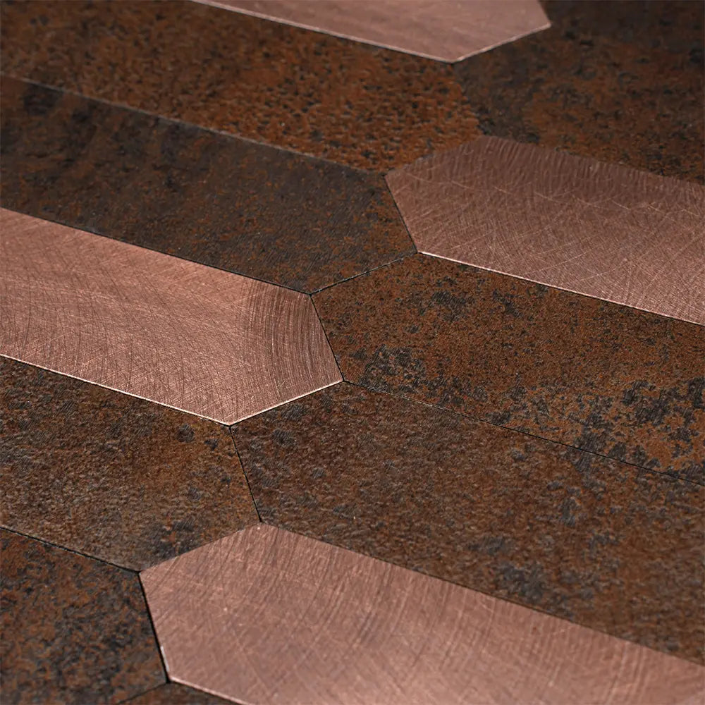 Copper Look Picket Peel and Stick Tile | Tile Club