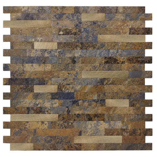 Patina Stone Stack Peel and Stick Tile