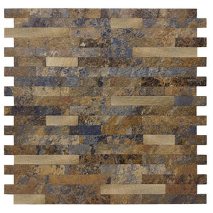 Patina Stone Stack Peel and Stick Tile Sample
