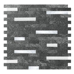 Gray and Silver Stack Peel and Stick Tile