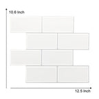 White Vinyl Peel and Stick Subway Tile | Tile Club