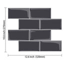 Black Vinyl Peel and Stick Subway Tile | Tile Club