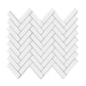 White Herringbone Vinyl Peel and Stick Tile