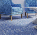 cross blue marble tile