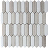 Sand Valley & Thassos Picket Mosaic Tile