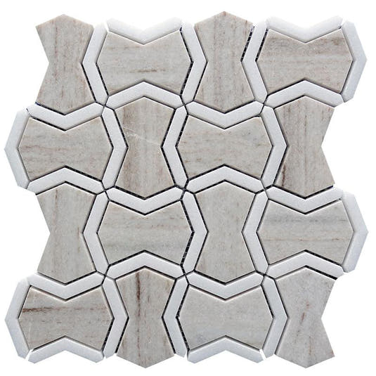 Sand Valley & Thassos Star Mosaic Tile | Tile Club