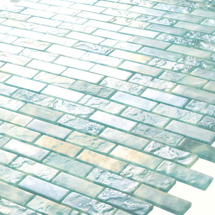 Coastal Dreams Brick Glass Mosaic Tile | Tile Club