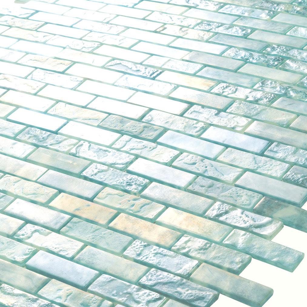 Coastal Dreams Brick Glass Mosaic Tile | Tile Club