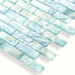 Coastal Dreams Brick Glass Mosaic Tile