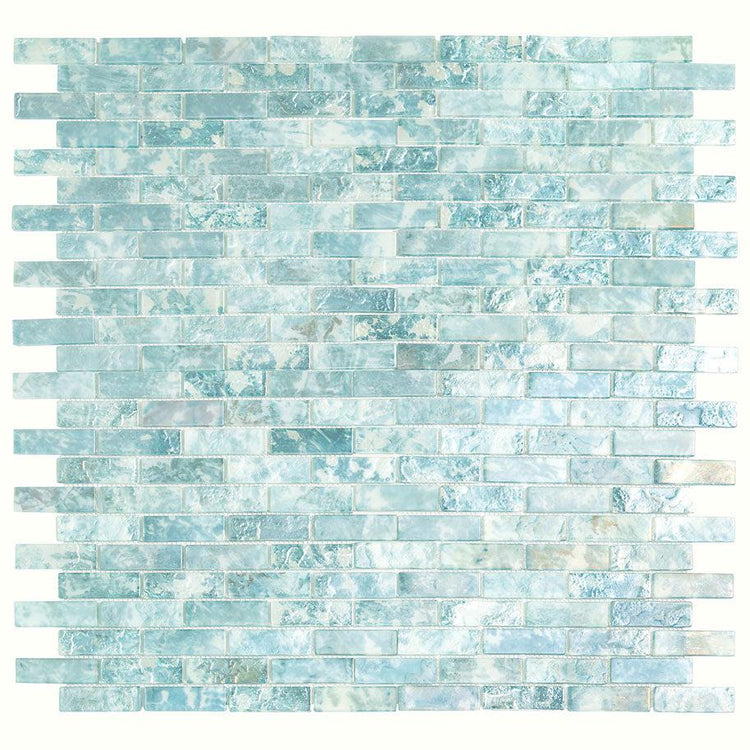 Coastal Dreams Brick Glass Mosaic Tile | Tile Club
