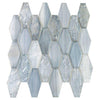 Fog Dreams Elongated Hex Glass Mosaic Tile