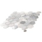 Champagne Dreams Hexagon Glass Mosaic Tile | Tile Club