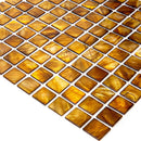Gold Mother Of Pearl 1" Square Mosaic Tile | Tile Club