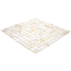 White Mother of Pearl 0 8" Square Mosaic Tile | Tile Club