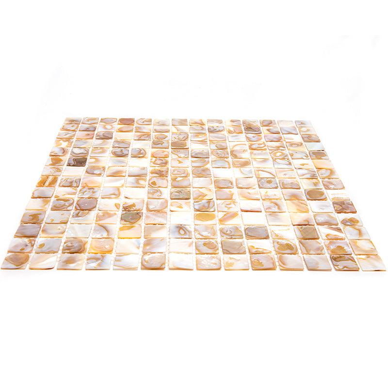 Mother Of Pearl Serene White 1" Square Mosaic Tile | Tile Club