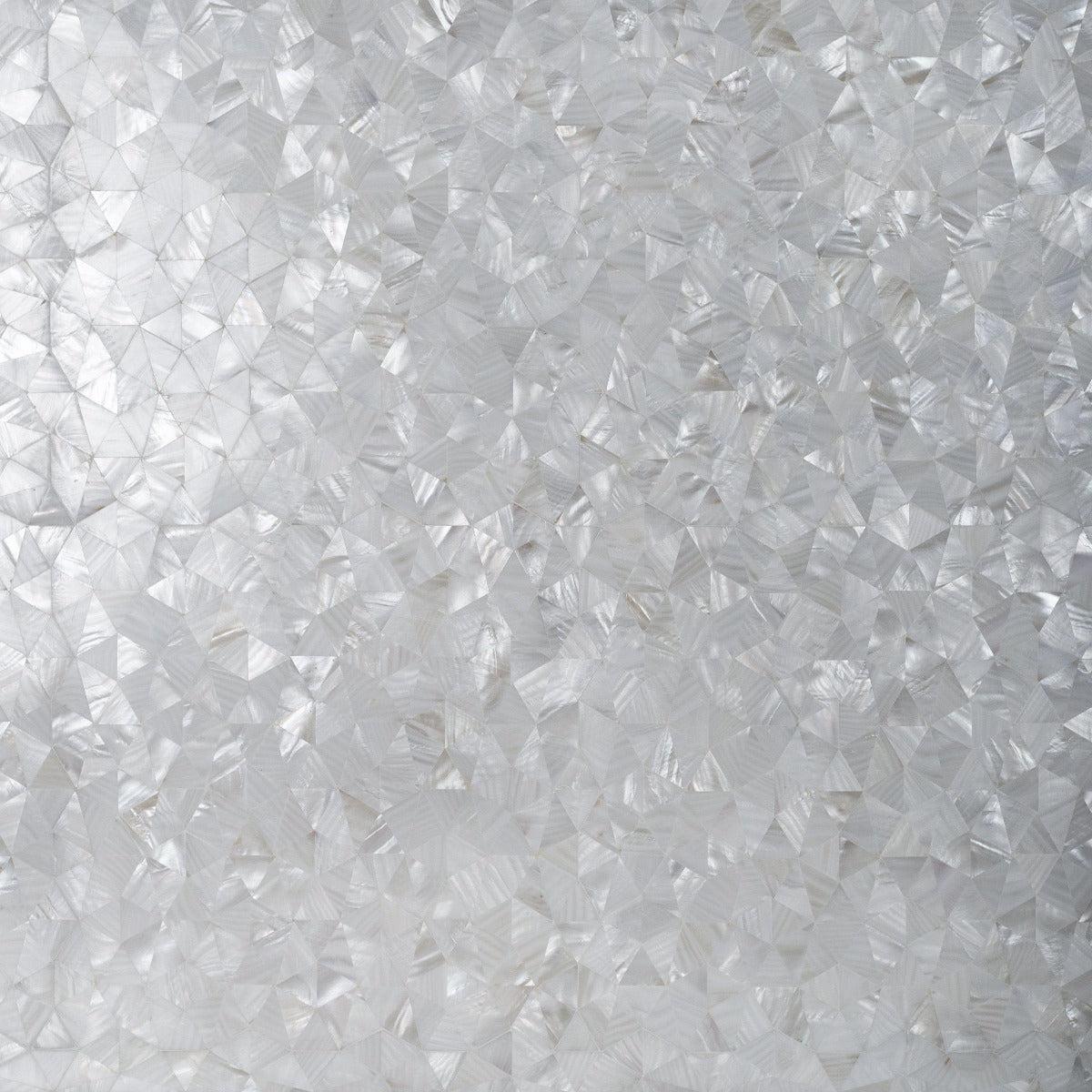 Pure White Illusion Mother Of Pearl Mosaic Tile