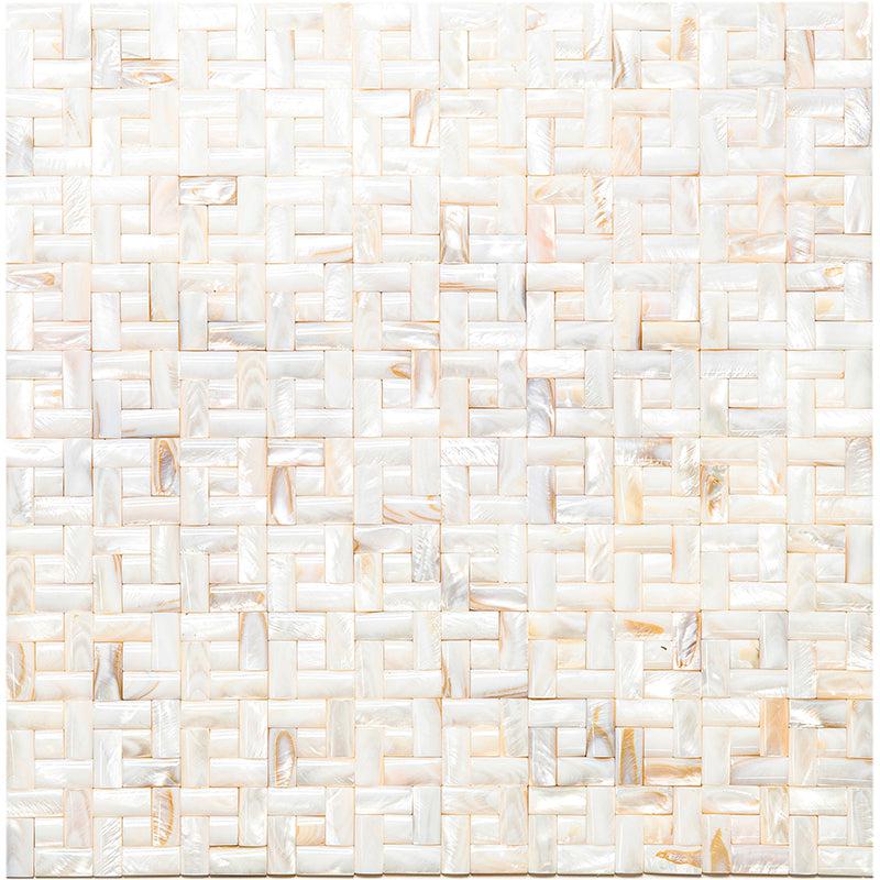 3D Weave Mother Of Pearl Mosaic Tile | Tile Club