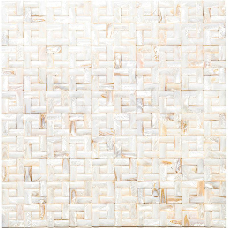 3D Weave Mother Of Pearl Mosaic Tile Sample